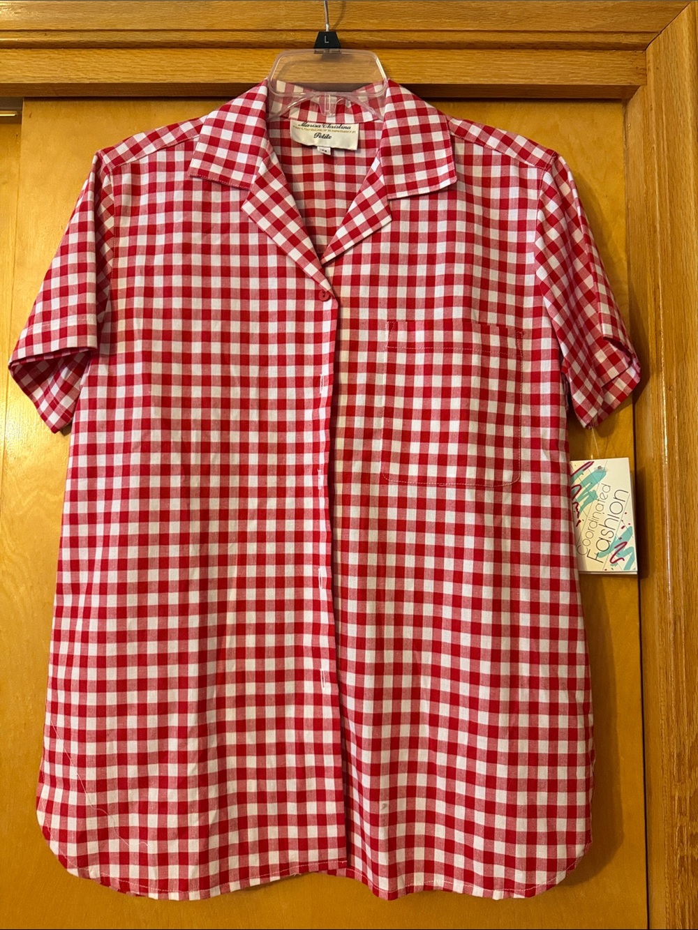 Vintage Marisa Christina Red and White Gingham Shirt